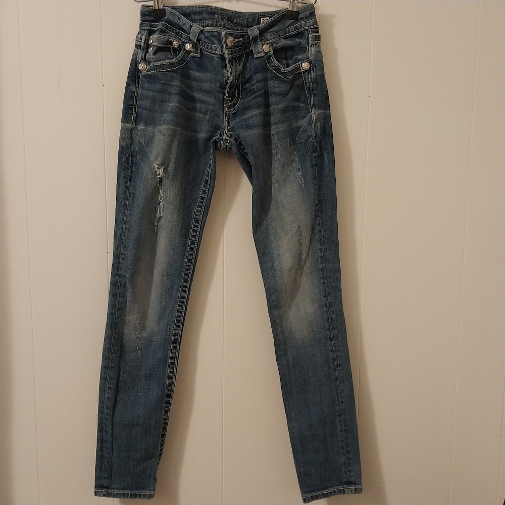Miss Me Blue Signature Skinny Jeans